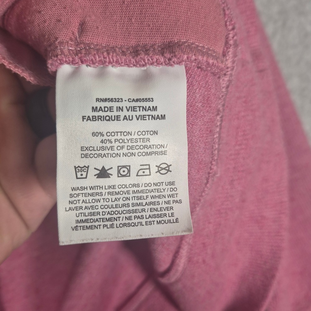 Nike Quarter Zip Pullover Womens XL Pink Waffle Knit Swoosh Long Sleeve - Picture 4 of 7